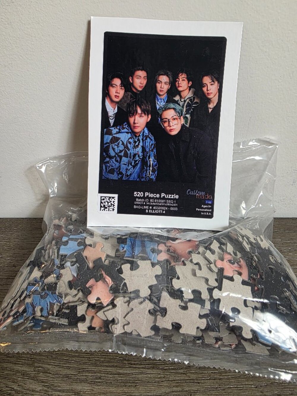 NEW BTS 520 Piece Jigsaw Puzzle Featuring All 7 Members K-Pop
